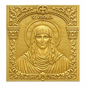 Icoană Sfânta Veronica (Calitate Premium, Stil Bizantin)
