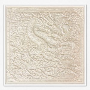 Tablou dragon chinezesc sculptat - Premium 3D