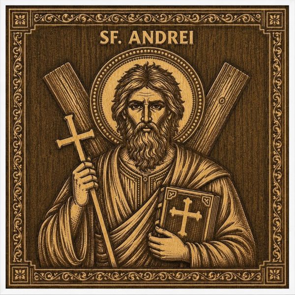 Sf Andrei Laser Icoană Sfântul Andrei – Gravată Laser