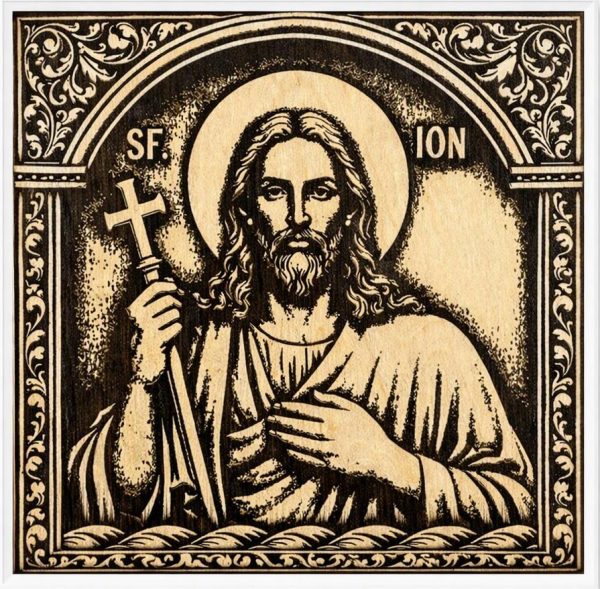 Sf Ion Laser Icoană Sfântul Ion – Gravată Laser